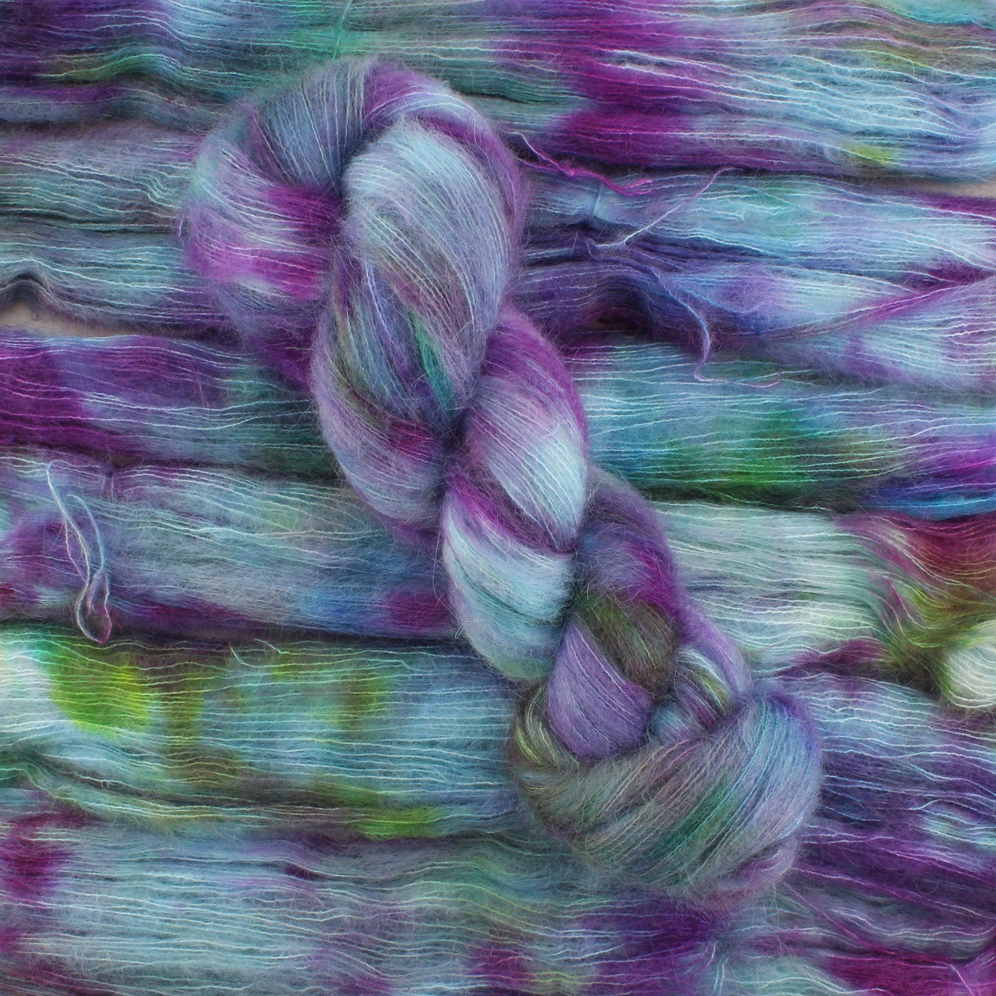 AFTER THE RAIN Indie-Dyed Yarn on Suri Lace Cloud