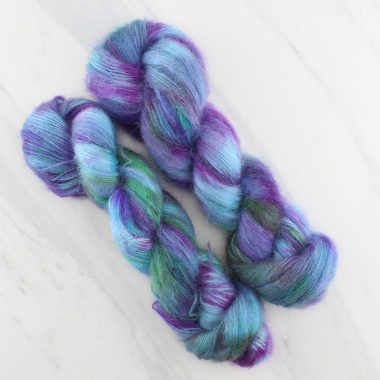 AFTER THE RAIN on Suri Lace Cloud  - Hand-Dyed Yarn - Purple Lamb