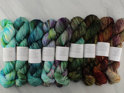 CHASING ORCS AND HOBBITS Indie-Dyed Yarn on Squoosh DK