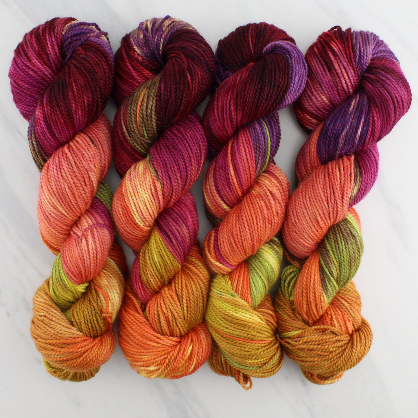 AUTUMN LEAVES on Buttery Soft DK - Hand-Dyed Artisan Yarn