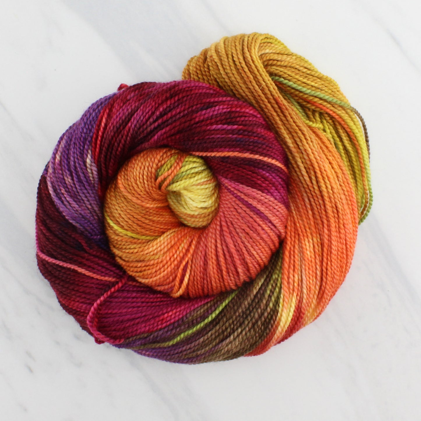 AUTUMN LEAVES on Buttery Soft DK - Hand-Dyed Artisan Yarn