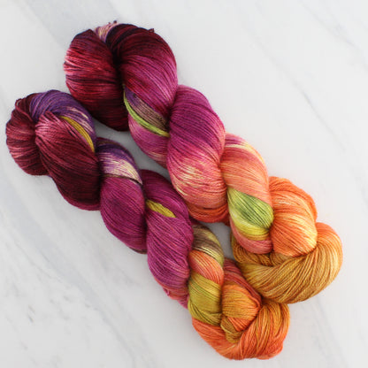 AUTUMN LEAVES on Dream Sock - Hand-Dyed Artisan Yarn