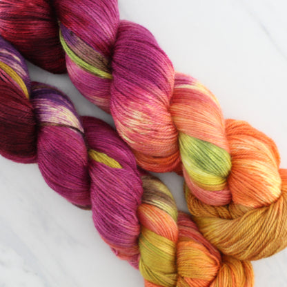 AUTUMN LEAVES on Dream Sock - Hand-Dyed Artisan Yarn