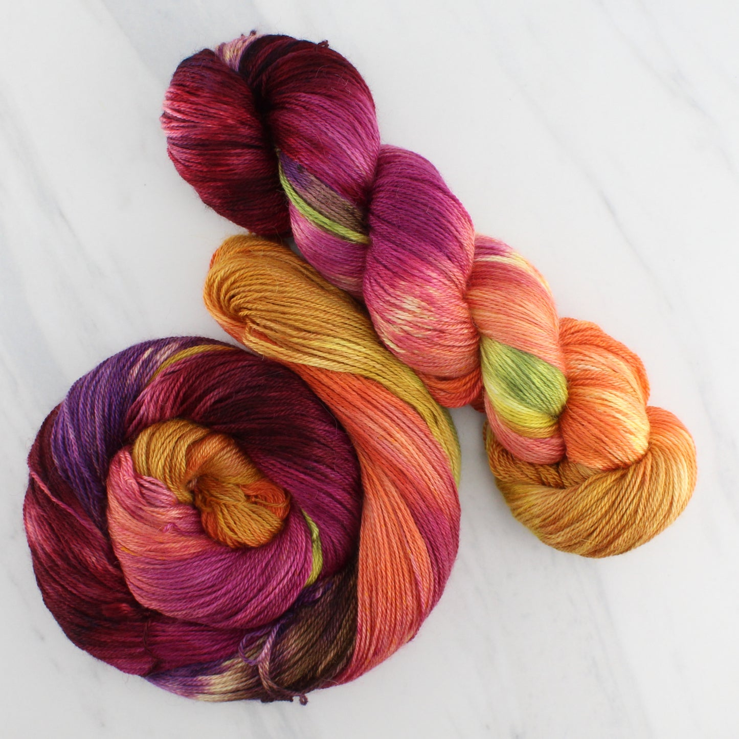 AUTUMN LEAVES on Dream Sock - Hand-Dyed Artisan Yarn