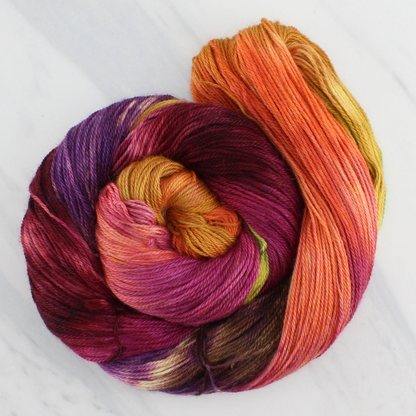 AUTUMN LEAVES on Dream Sock - Hand-Dyed Artisan Yarn