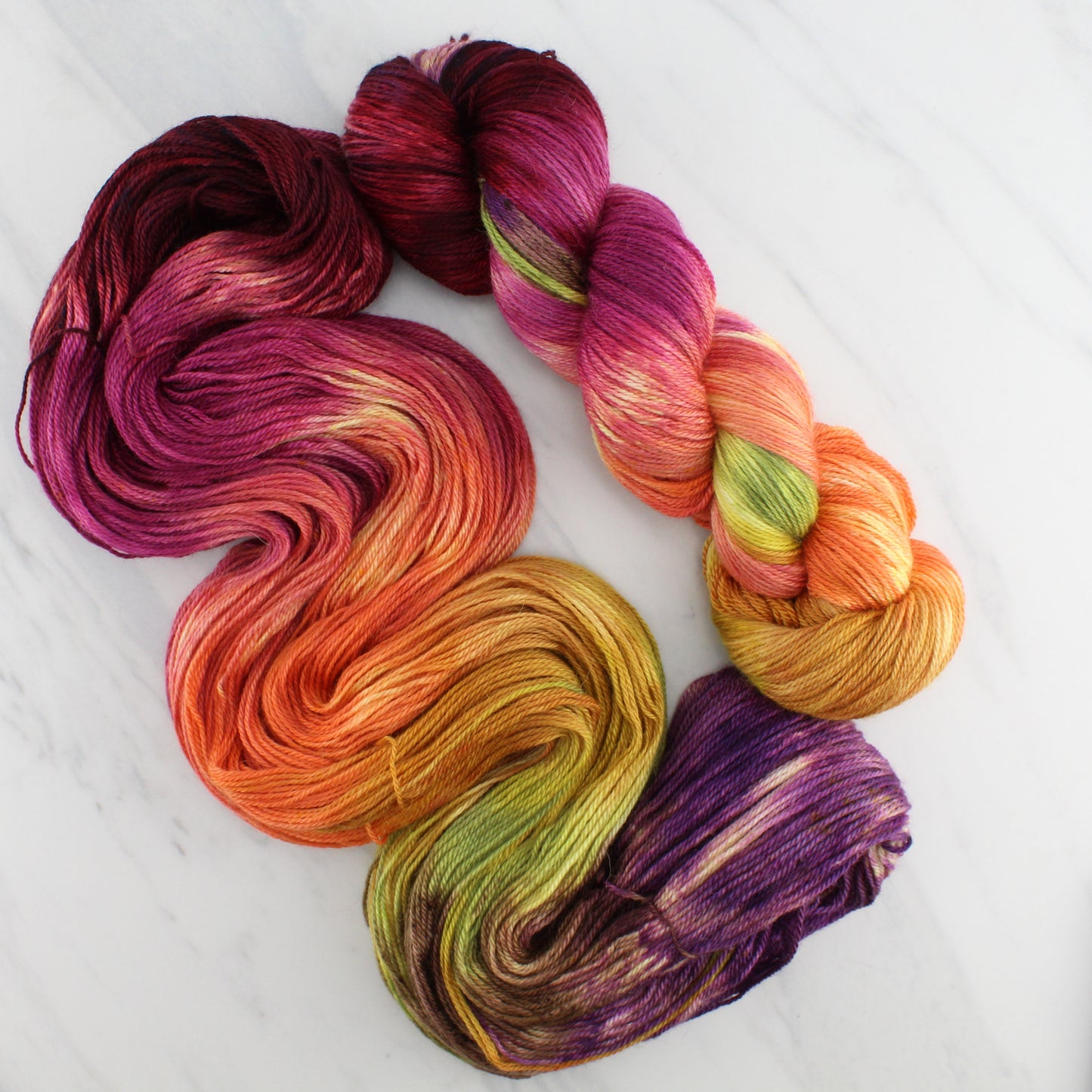 AUTUMN LEAVES on Dream Sock - Hand-Dyed Artisan Yarn