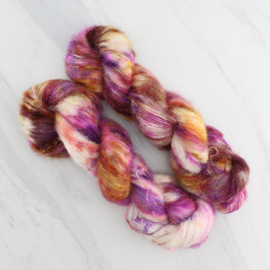 AUTUMN SUNSET on Suri Lace Cloud - Hand-Dyed Yarn