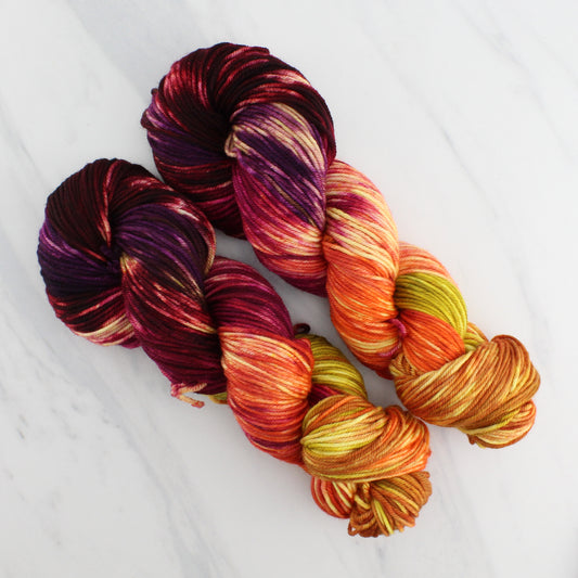 AUTUMN LEAVES on Squoosh Worsted - Hand-Dyed Artisan Yarn