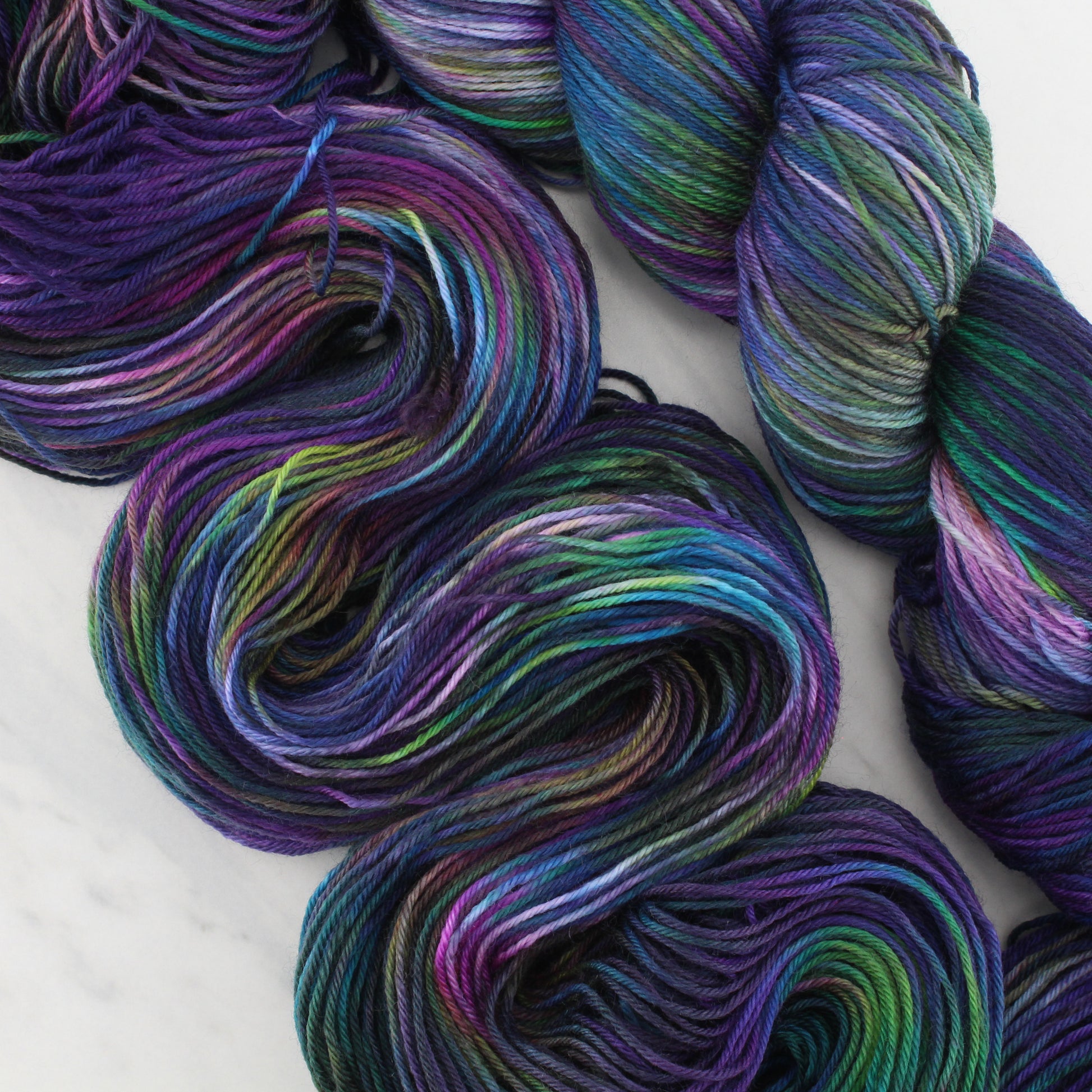 BEAUTIFUL UNIVERSE on Sock Perfection  - Hand-Dyed Yarn - Purple Lamb