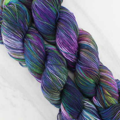 BEAUTIFUL UNIVERSE on Sock Perfection  - Hand-Dyed Yarn - Purple Lamb