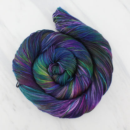 BEAUTIFUL UNIVERSE on Sock Perfection  - Hand-Dyed Yarn - Purple Lamb