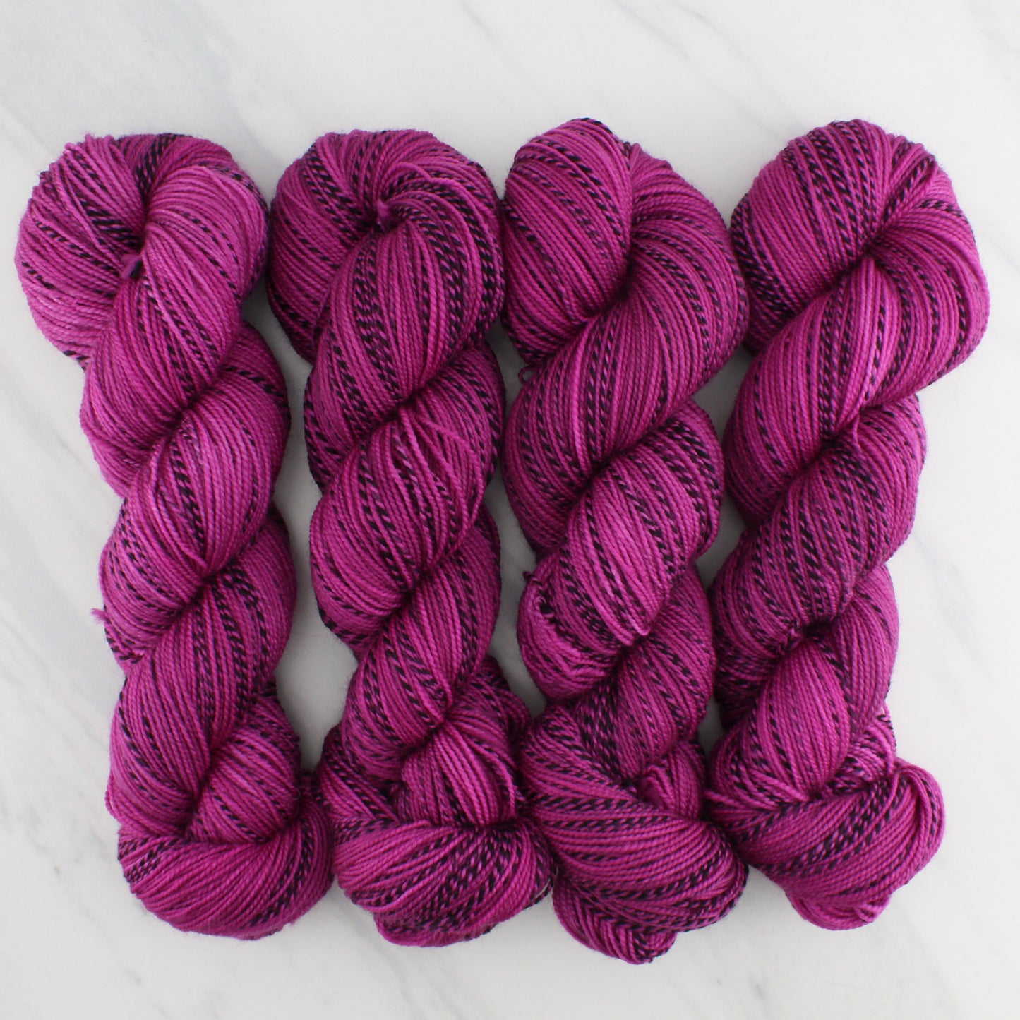 BURGUNDY ROSE Indie-Dyed Yarn on Stained Glass Sock