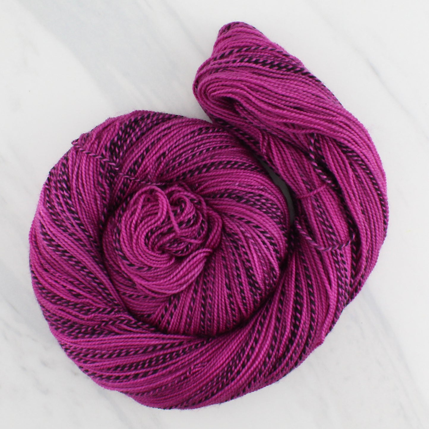 BURGUNDY ROSE Indie-Dyed Yarn on Stained Glass Sock