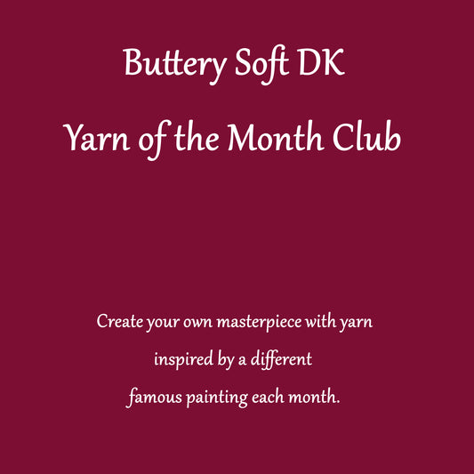 Monthly Buttery Soft DK Yarn Club - Inspired by Famous Paintings - Purple Lamb