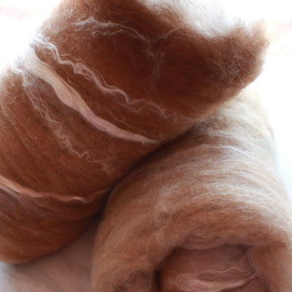 CAPPUCCINO Luxury Art Batts to Spin - Purple Lamb