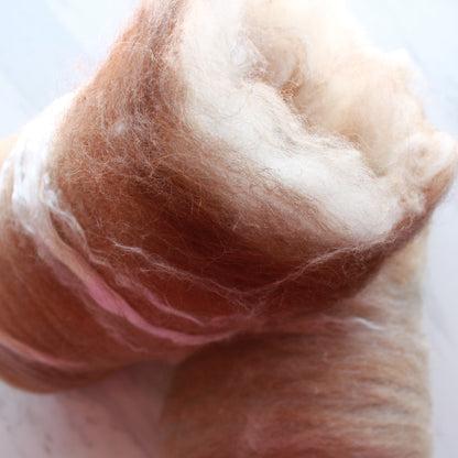 CAPPUCCINO Luxury Art Batts to Spin - Purple Lamb