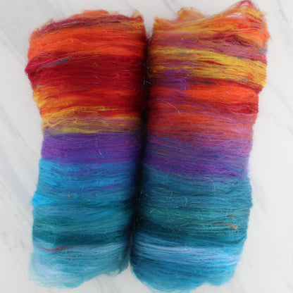 CARIBBEAN SUNSET Art Batts to Spin and Felt