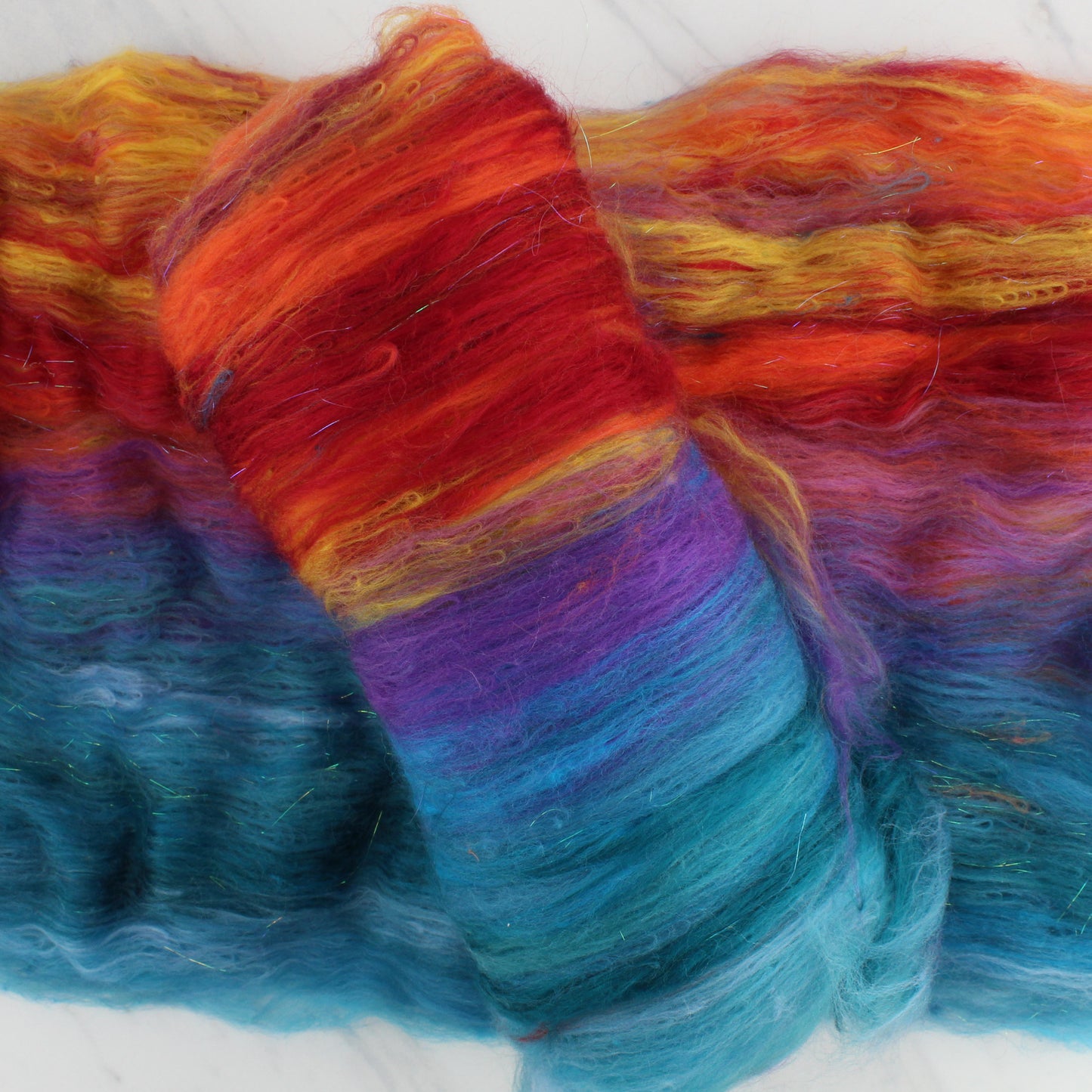 CARIBBEAN SUNSET Art Batts to Spin and Felt