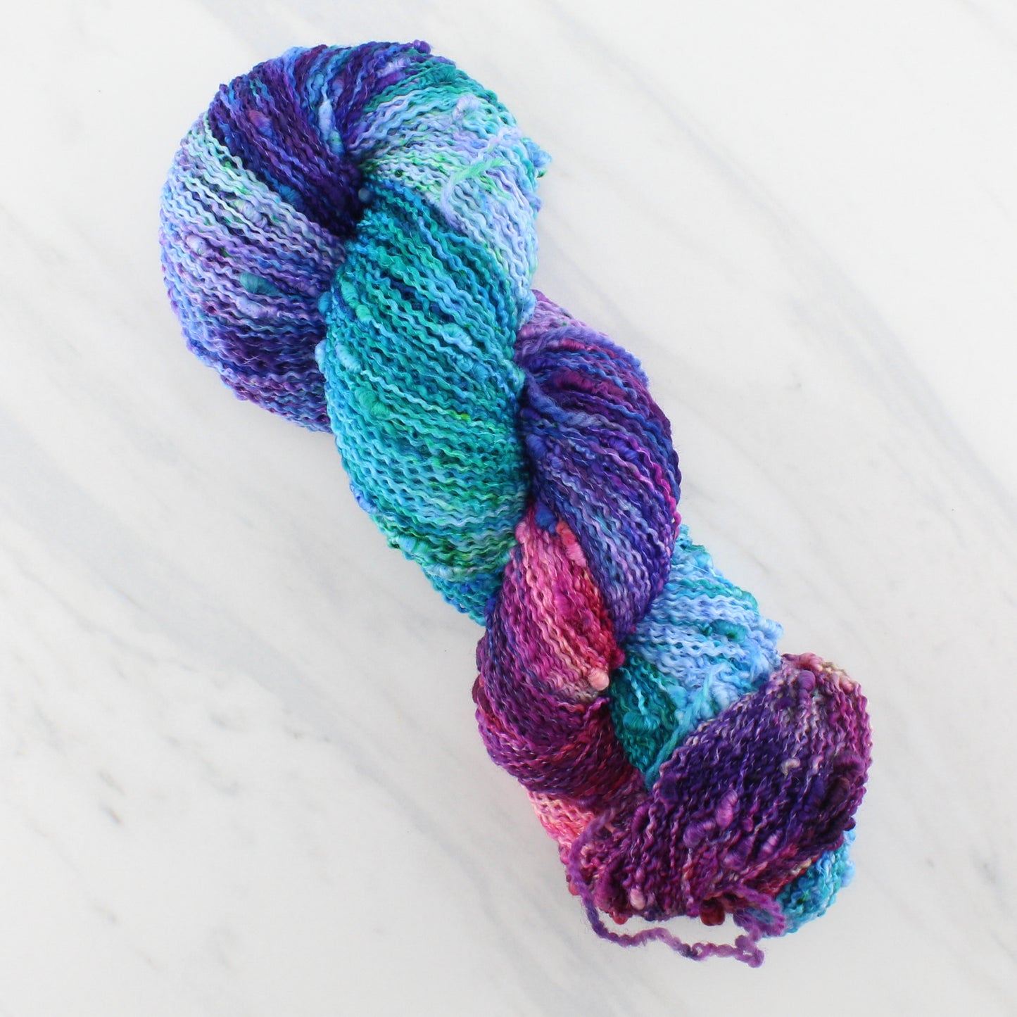 CARIBBEAN SUNSET Indie-Dyed Yarn on Squiggle Sock