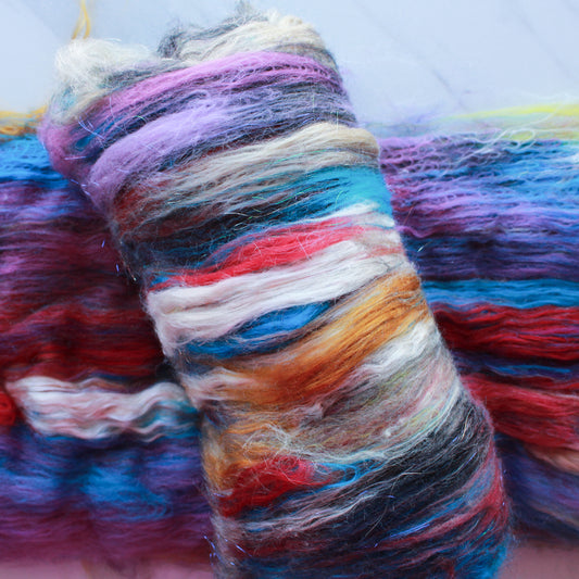 CAROUSEL HORSE Art Batts to Spin - Purple Lamb