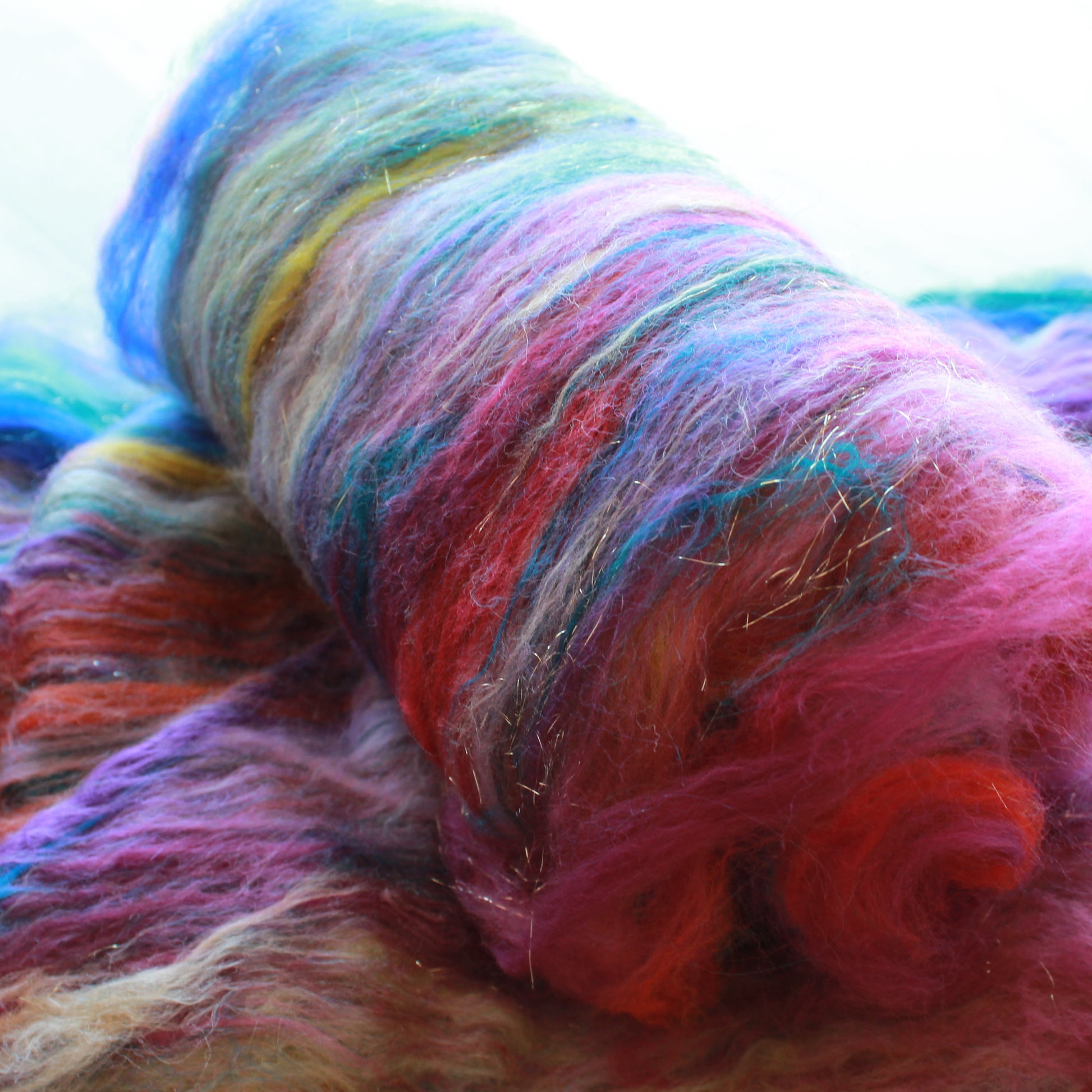 CRAB NEBULA Art Batts to Spin and Felt - Purple Lamb