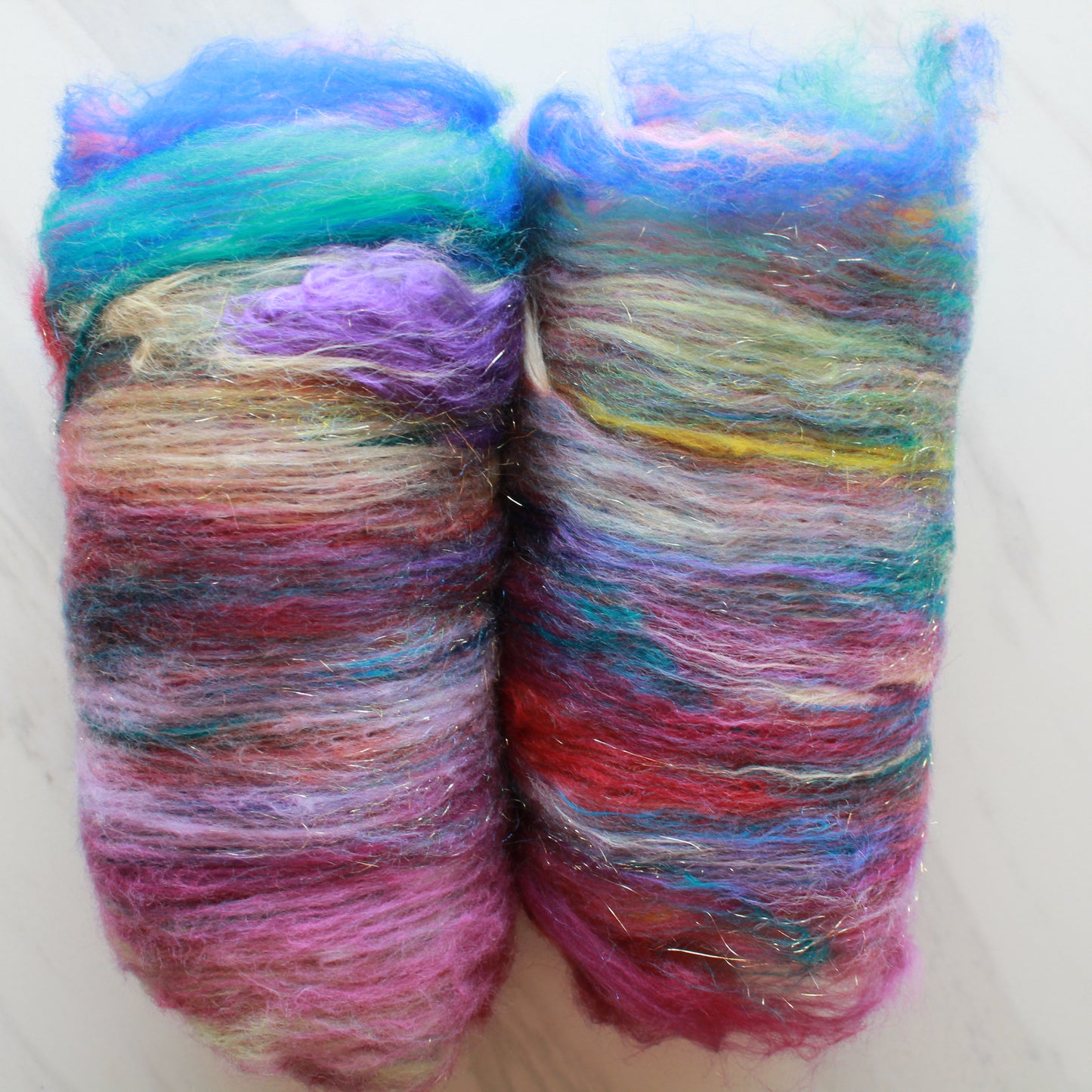 CRAB NEBULA Art Batts to Spin and Felt - Purple Lamb