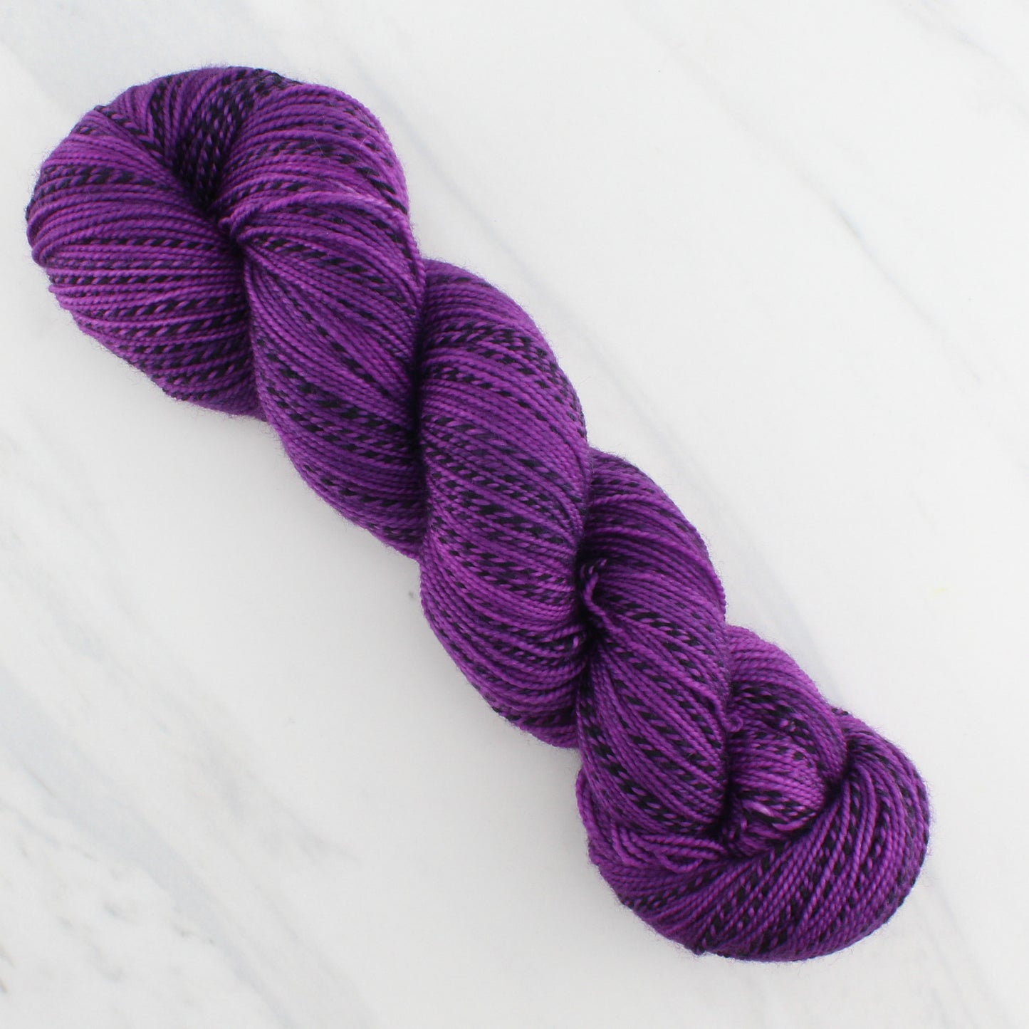 EGGPLANT on Stained Glass Sock - Indie-Dyed Yarn - Purple Lamb