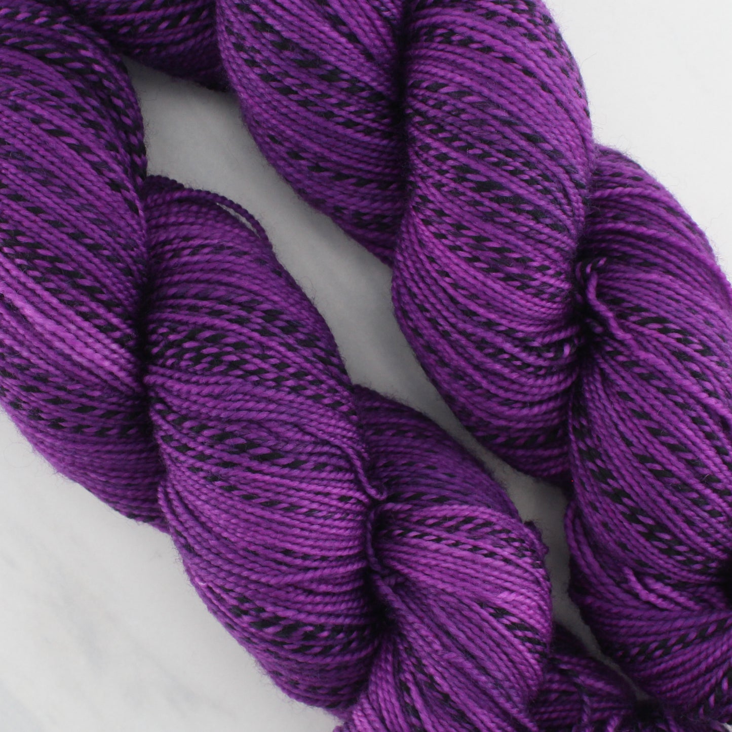 EGGPLANT on Stained Glass Sock - Indie-Dyed Yarn - Purple Lamb