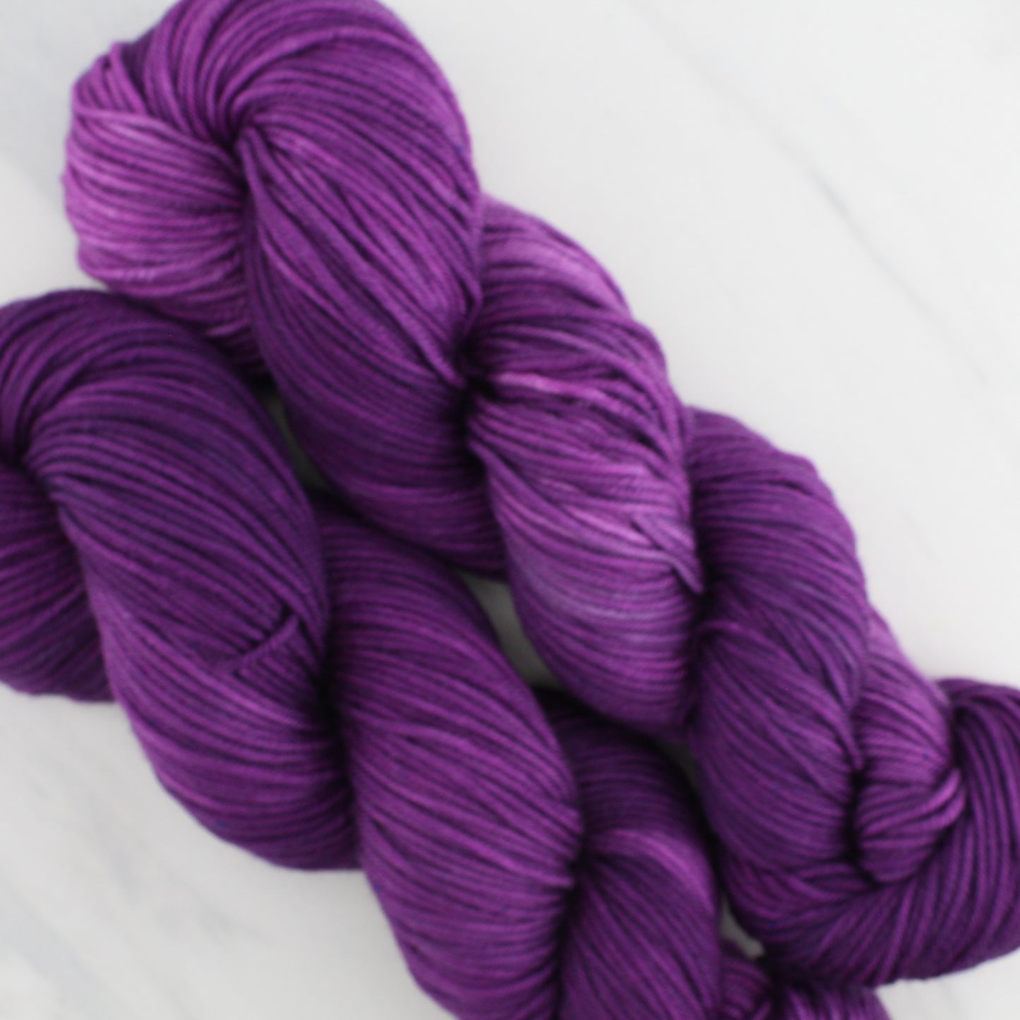 EGGPLANT on Squoosh Worsted - Hand-Dyed Artisan Yarn