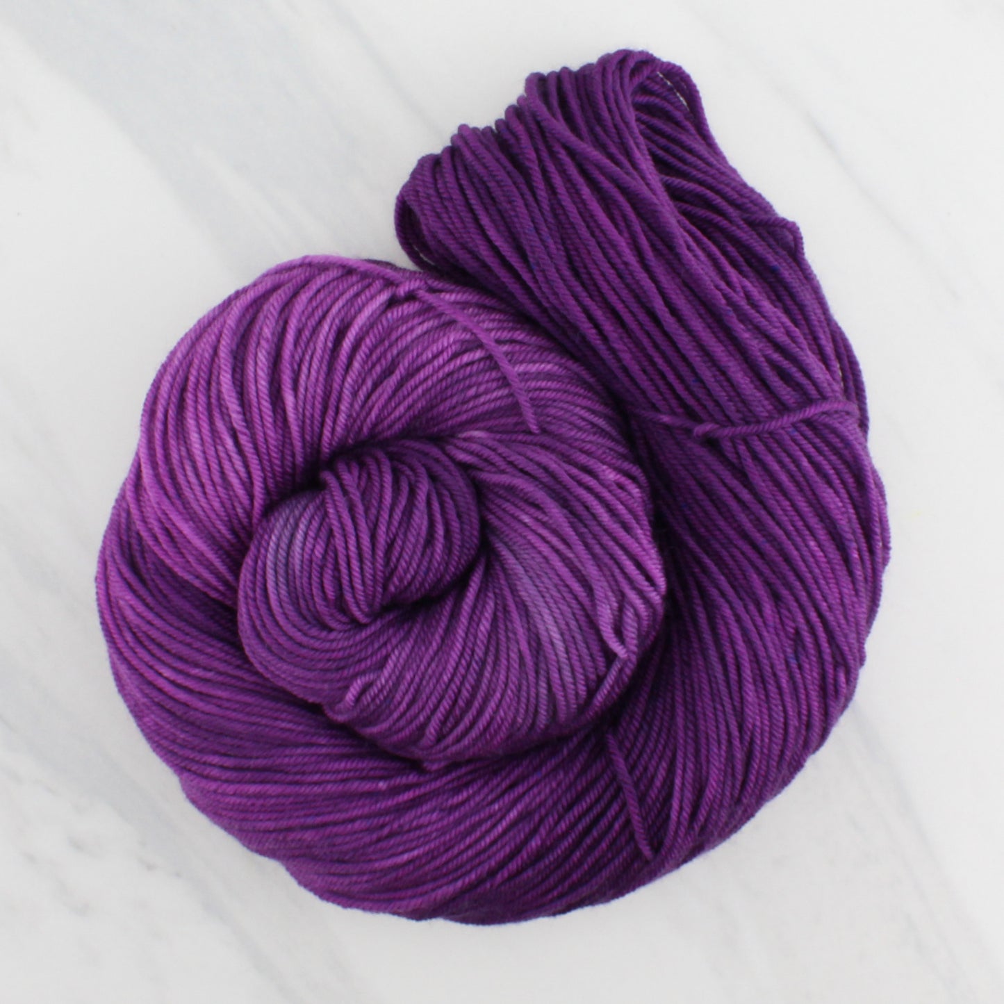 EGGPLANT on Squoosh Worsted - Hand-Dyed Artisan Yarn