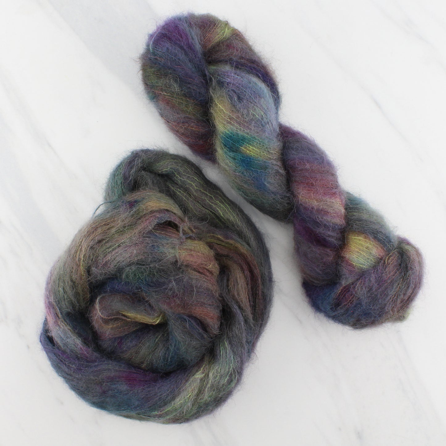 ENCHANTED FOREST Indie-Dyed Yarn on Suri Lace Cloud