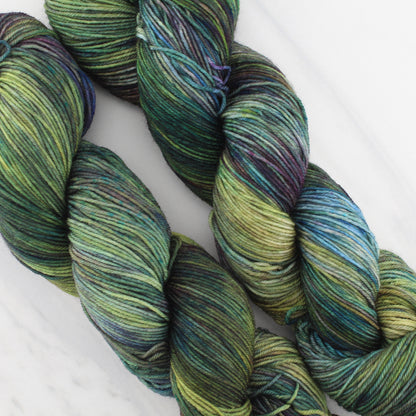 ENCHANTED FOREST on Sock Perfection - Indie-Dyed Yarn - Purple Lamb