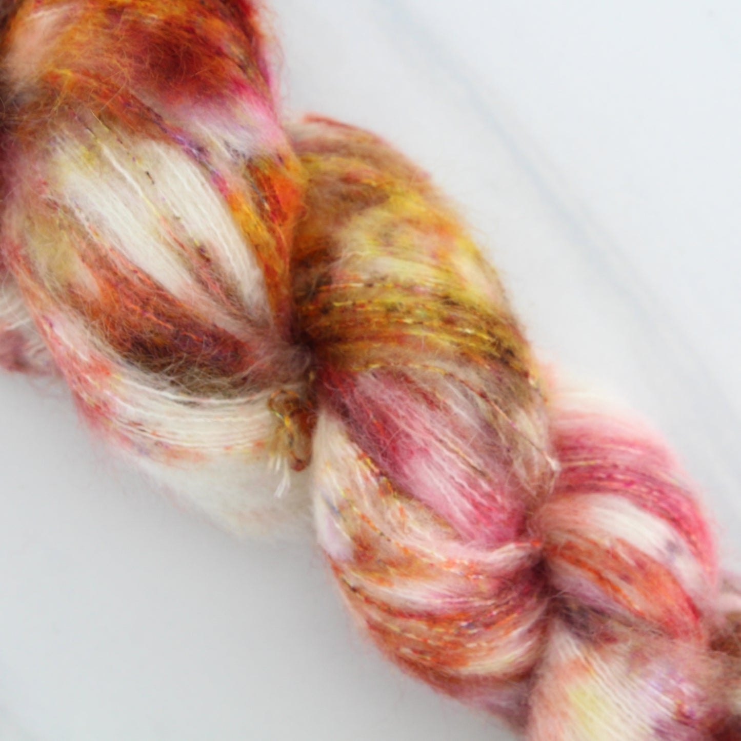 IMPRESSIONS OF AUTUMN Indie-Dyed Yarn on Suri Lace Cloud