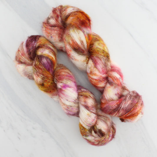 IMPRESSIONS OF AUTUMN Indie-Dyed Yarn on Suri Lace Cloud