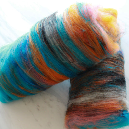 KINGFISHER Art Batts to Spin and Felt - Purple Lamb