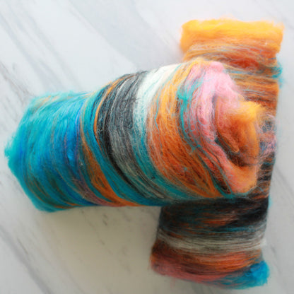 KINGFISHER Art Batts to Spin and Felt - Purple Lamb