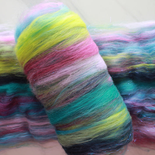 LAKE COMO Spinning Fiber Batt - Purple Lamb