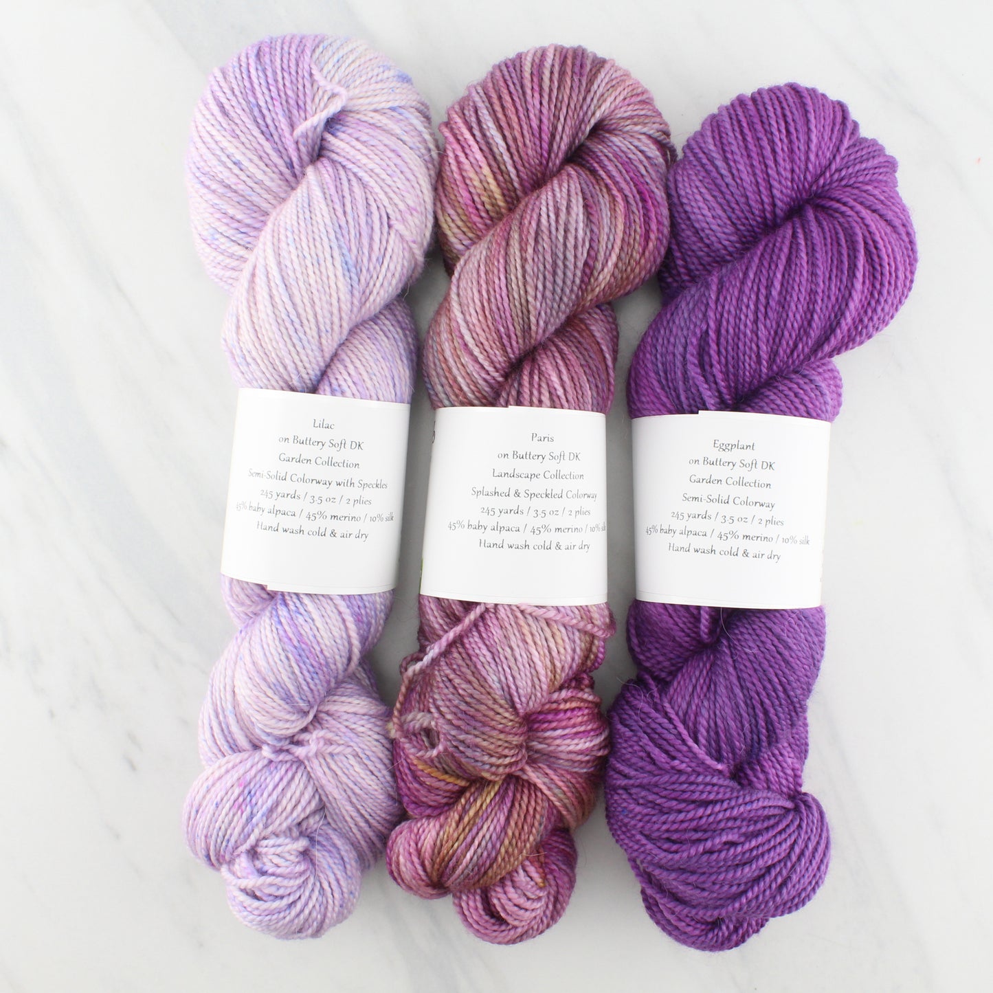 EGGPLANT Hand-Dyed Yarn on Buttery Soft DK