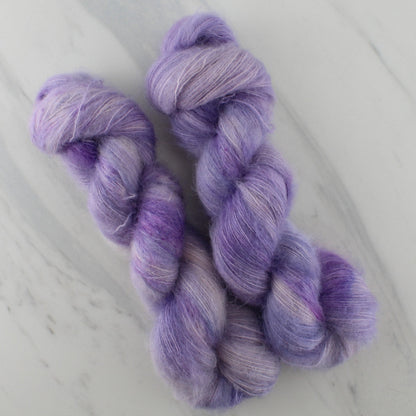 LILAC Indie-Dyed Yarn on Suri Lace Cloud