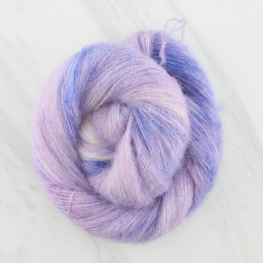 LILAC on Suri Lace Cloud - Indie-Dyed Yarn - Purple Lamb