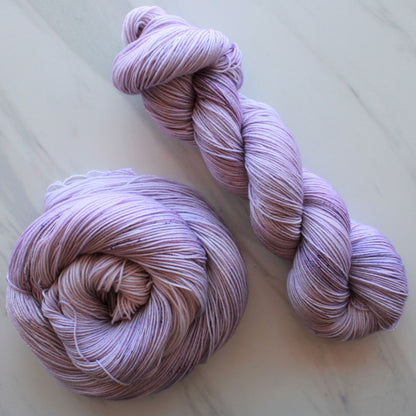 LILAC on Sock Perfection- Indie-Dyed Yarn - Purple Lamb