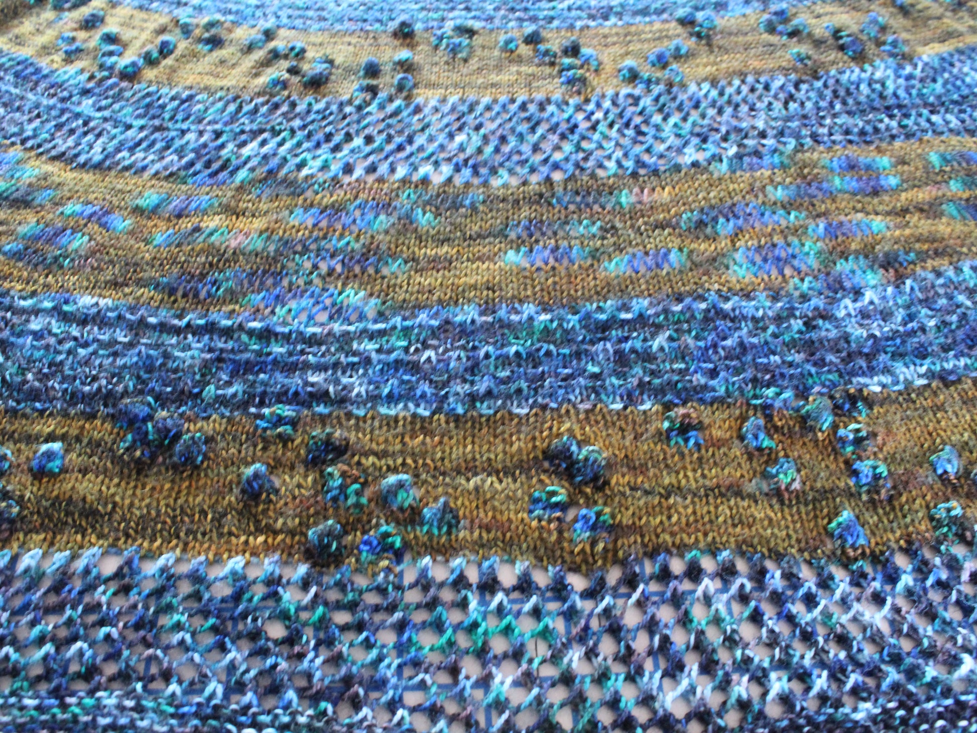 METAMORPHOSIS SHAWL KIT with Peacock Feathers and Peacock Eyes - Purple Lamb