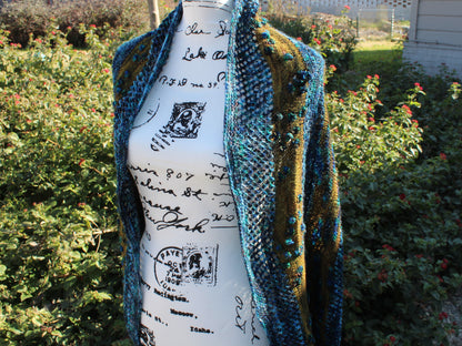 METAMORPHOSIS SHAWL - Assigned Pooling Knitting Pattern - Purple Lamb