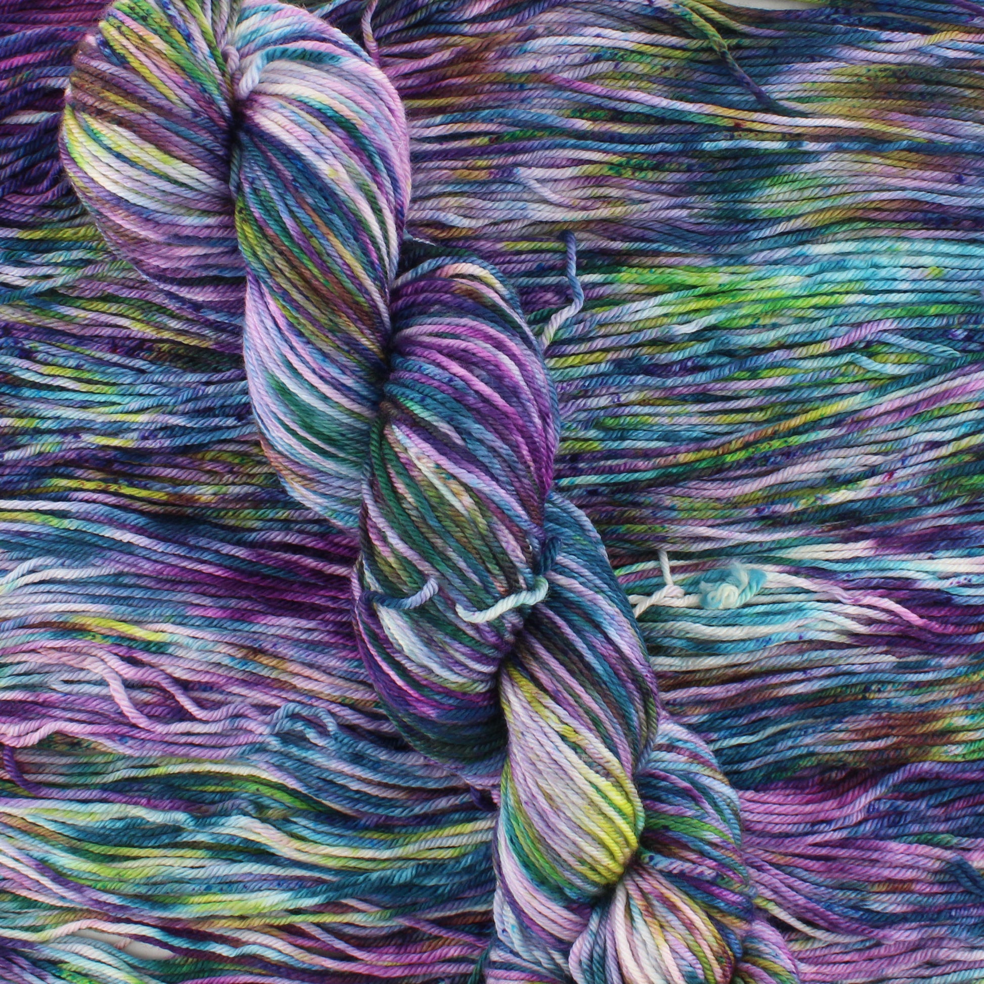 MONET'S CATHEDRAL on Squoosh DK- Hand-Dyed Yarn - Purple Lamb