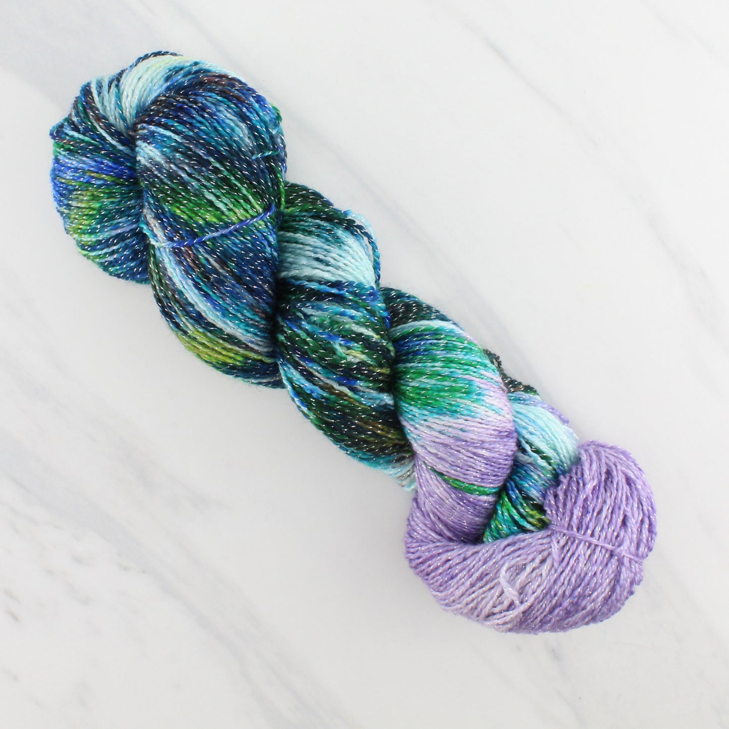 MONET'S WATER LILIES on Twinkle Sock - Assigned Pooling Yarn - Purple Lamb