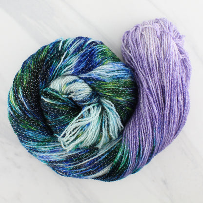 MONET'S WATER LILIES on Twinkle Sock - Assigned Pooling Yarn - Purple Lamb