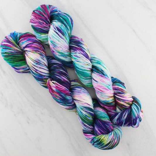 NORTHERN LIGHTS on Sock Perfection - Hand-Dyed Yarn - Purple Lamb