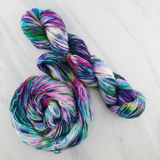 NORTHERN LIGHTS on Sock Perfection - Hand-Dyed Yarn - Purple Lamb