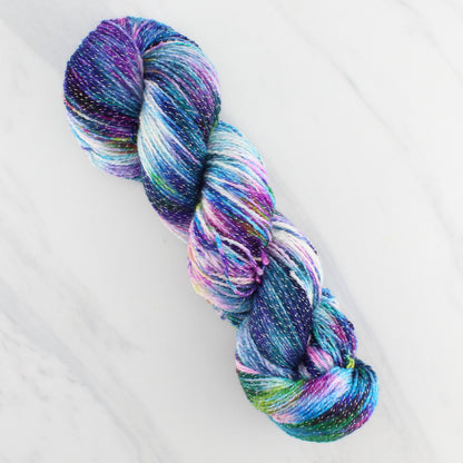 NORTHERN LIGHTS on Twinkle Sock- Hand-Dyed Yarn - Purple Lamb