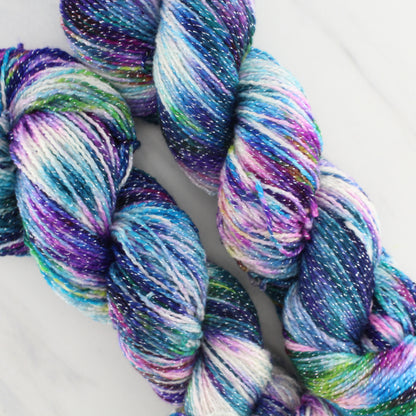 NORTHERN LIGHTS on Twinkle Sock- Hand-Dyed Yarn - Purple Lamb